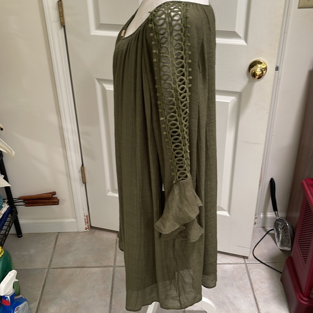 INDIGO ROSE DAY DRESS SIZE 3X - Picture 3 of 9